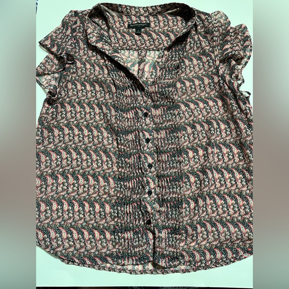 Banana Republic Women’s Blouse Size Large - Picture 5 of 7
